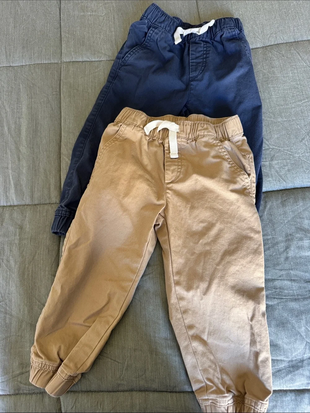 GAP Kids Navy and Khaki Pull-On Joggers - 2 Pack (2 yrs old)
